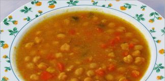 Receta de garbanzos al azafrán fácil y rápida