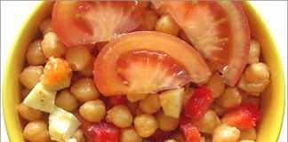 Receta de garbanzos jardinera fácil y rápida