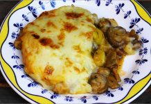 Receta de gratinado de puerros y champiñones fácil y rápida