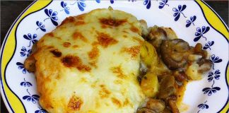Receta de gratinado de puerros y champiñones fácil y rápida