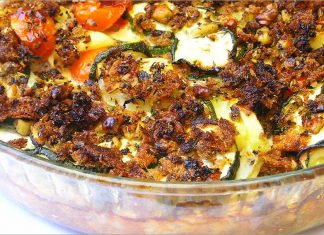 Receta de gratinado de verduras con nueces fácil y rápida