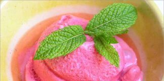 Receta de helado de fresa ligero fácil y rápida