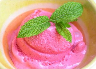 Receta de helado de fresa ligero fácil y rápida