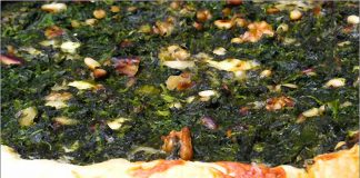 Receta de hojaldre de espinacas y frutos secos fácil y rápida