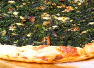 Receta de hojaldre de espinacas y frutos secos fácil y rápida