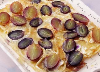 Receta de hojaldre de queso de cabra y uvas fácil y rápida