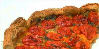 Receta de hojaldre de tomatitos y queso fácil y rápida