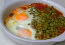 Receta de huevos al plato fácil y rápida