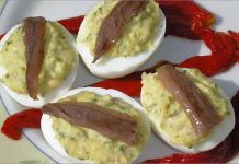 Receta de huevos con salsa de anchoas fácil y rápida