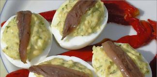 Receta de huevos con salsa de anchoas fácil y rápida