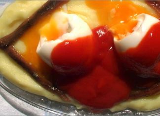 Receta de huevos tiernos con puré fácil y rápida