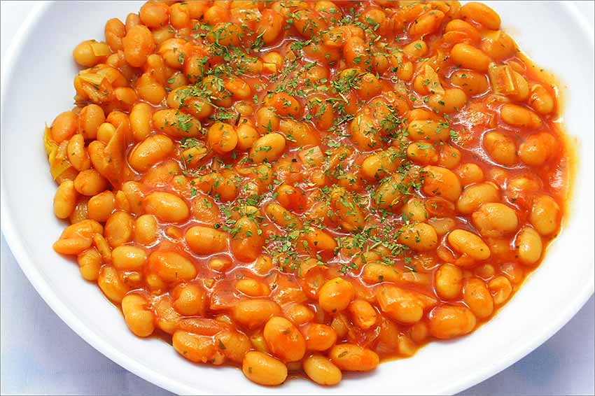 Judías blancas pequeñas con tomate ⋆ Cocina para Torpes