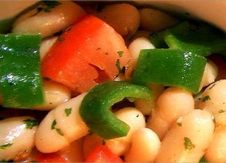 Receta de judías blancas en ensalada fácil y rápida