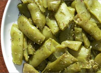 Receta de judías verdes al ajo fácil y rápida
