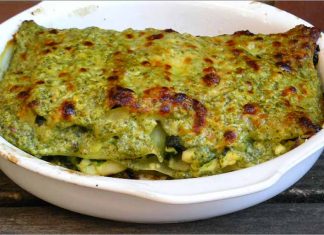 Receta de lasaña de espinacas, queso y piña fácil y rápida