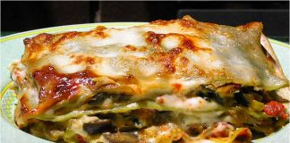 Receta de lasaña de verduras fácil y rápida