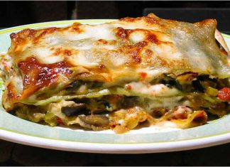 Receta de lasaña de verduras fácil y rápida