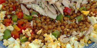 Receta de lentejas a la vinagreta fácil y rápida