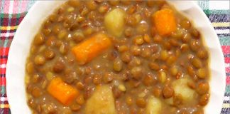 Receta de lentejas ligeras fácil y rápida