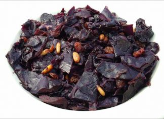 Receta de lombarda con pasas y piñones fácil y rápida