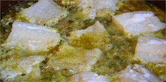 Receta de lomos de bacalao con verduras fácil y rápida