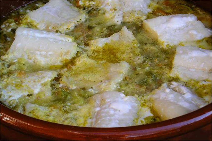 Receta de lomos de bacalao con verduras fácil y rápida