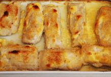Receta de lomos de merluza con alioli al horno