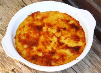 Receta de migas de bacalao con bechamel fácil y rápida