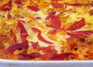Receta de migas de bacalao con huevo y pimiento fácil y rápida