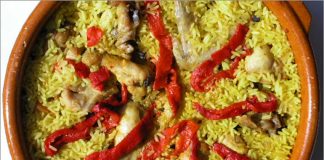 Receta de paella ligera fácil y rápida