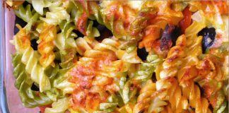 Receta de pasta con tomates al horno fácil y rápida