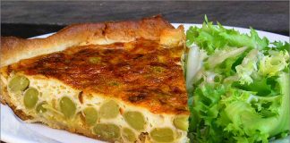 Receta de pastel de habitas fácil y rápida