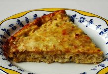 Receta de pastel de puerros y queso fácil y rápida