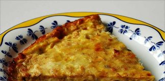 Receta de pastel de puerros y queso fácil y rápida