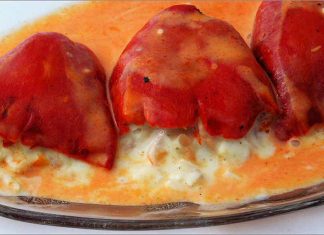 Receta de pimientos rellenos de salmón ahumado fácil y rápida