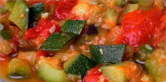 Receta de pisto ligero fácil y rápida