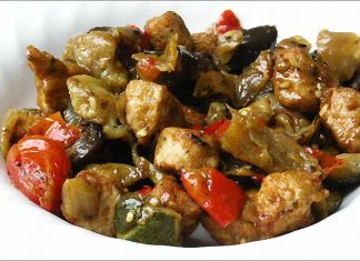Receta de pollo a la huertana fácil y rápida