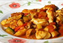 Receta de pollo al chilindrón fácil y rápida