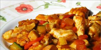 Receta de pollo al chilindrón fácil y rápida