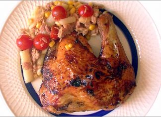 Receta de pollo asado al limón fácil y rápida