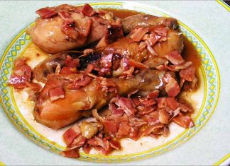 Receta de pollo campurriano fácil y rápida
