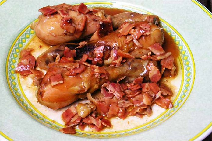 Receta de pollo campurriano fácil y rápida