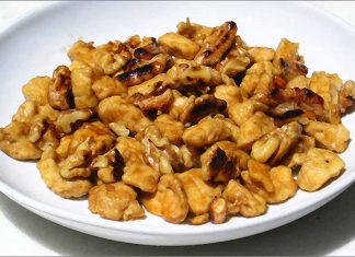 Receta de pollo con nueces fácil y rápida