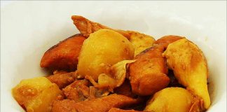 Receta de pollo con patatas cocidas fácil y rápida