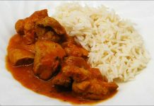 Receta de pollo tikka masala fácil y rápida