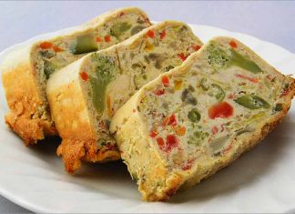 Receta de pudin de verduras fácil y rápida