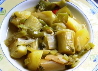 Receta de puerros con patatas fácil y rápida