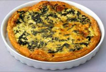 Receta de quiche de setas y requesón fácil y rápida