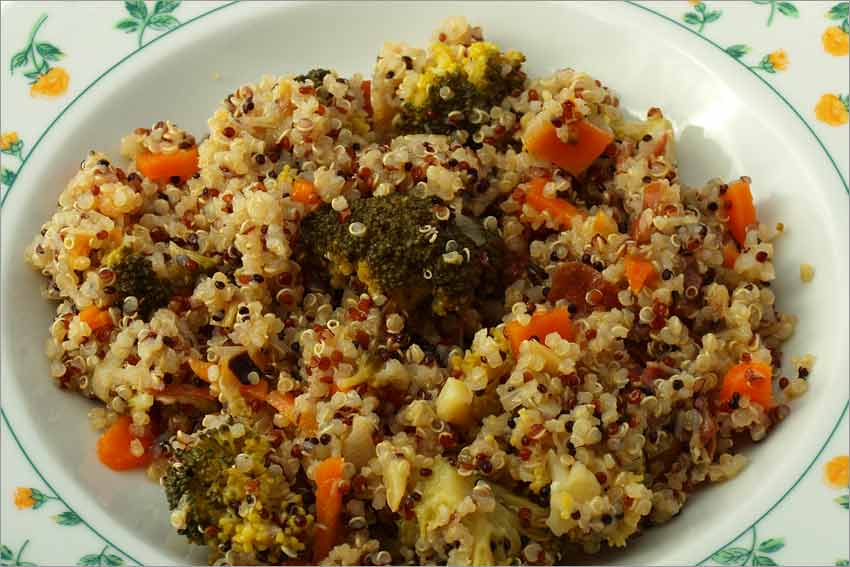 Quinoa con brócoli