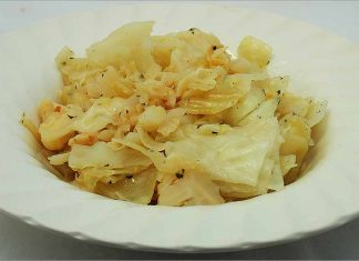 Receta de repollo con albahaca y ajo fácil y rápida